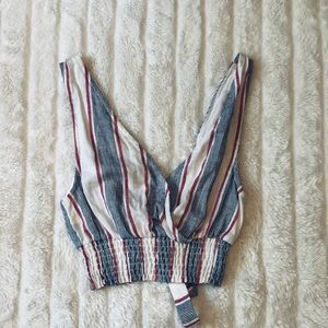 Striped crop tank